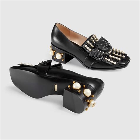 studded gucci loafers|Gucci loafers female.